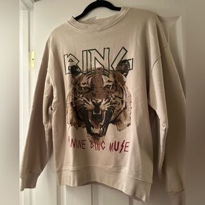 NWT Anine Bing Tiger Sweatshirt Small